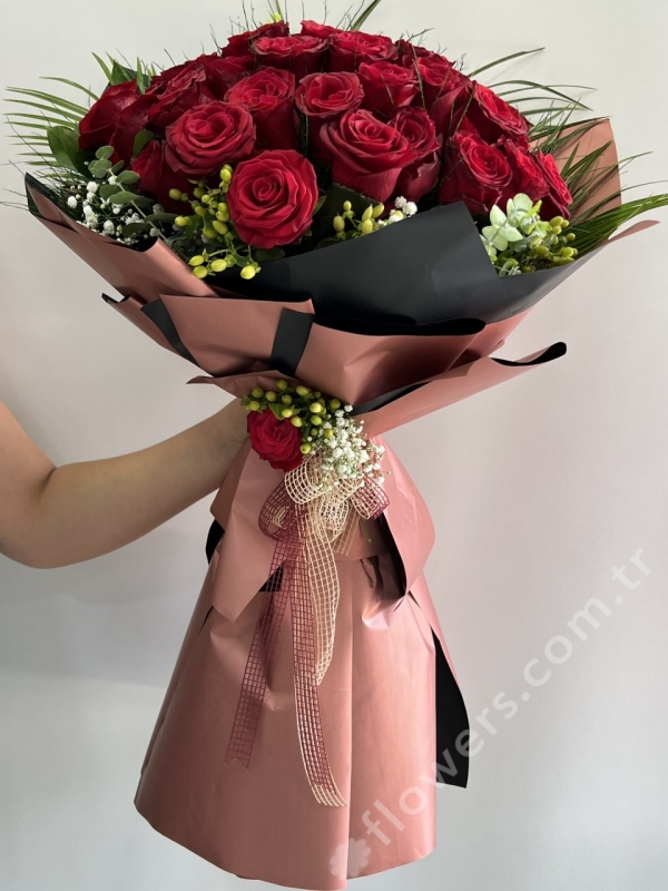 Deluxe 41 Red Rose Bouquet