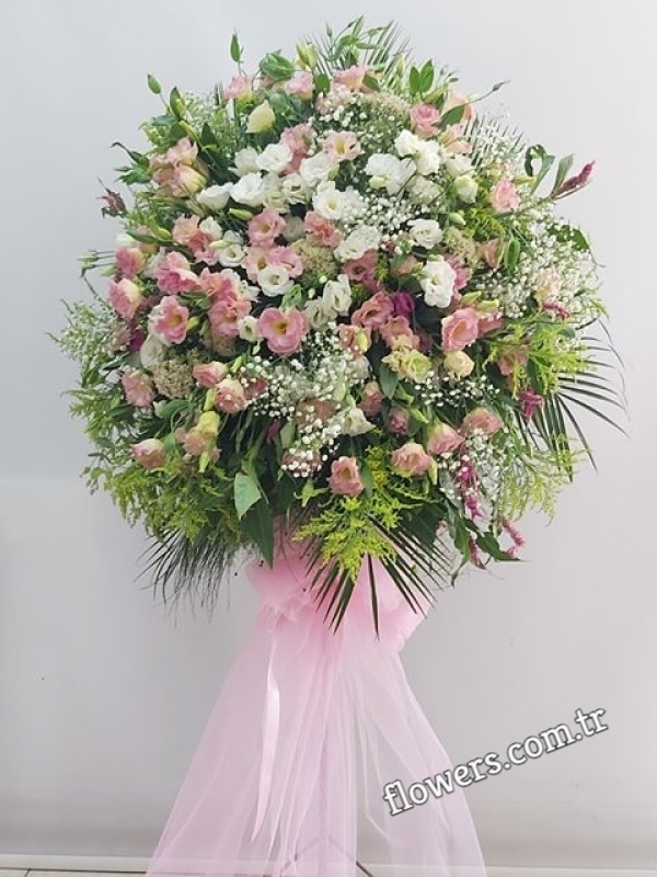 White & Pink Standing Spray