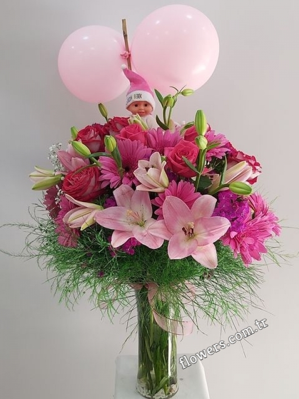 Sweet Baby Girl Arrangement, New Baby Flowers & Gifts